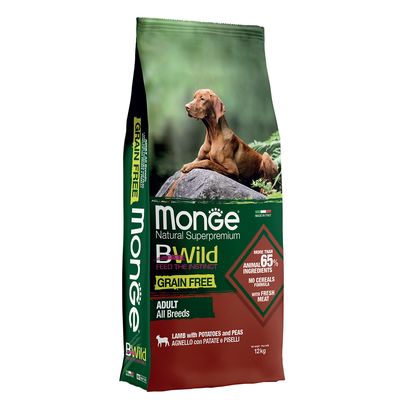 Monge Bwild Grain Free All Breed jagnięcina z ziemniakami i groszkiem