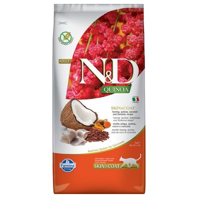 Farmina N&D Quinoa Adult Skin & Coat ze śledziem i kokosem