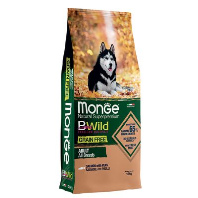 Monge Bwild Grain Free All Breed Łosoś & Groszek