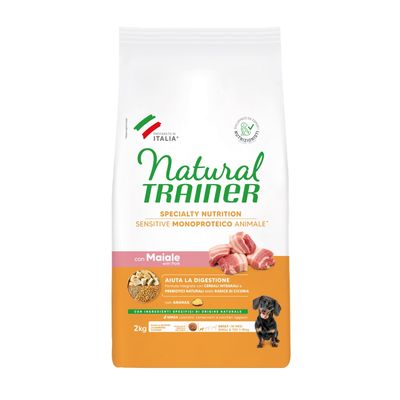 Natural Trainer Sensitive Adult Small & Toy, wieprzowina