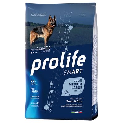 Prolife Dog Smart Adult Medium / Large, pstrąg i ryż
