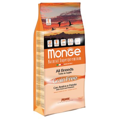 Monge Natural Superpremium Grain Free All Breed Kaczka i ziemniaki