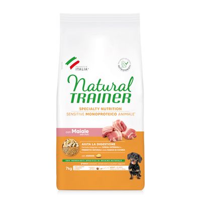 Natural Trainer Sensitive Adult Small & Toy z wieprzowiną