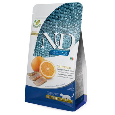 Farmina N&D Ocean Cat Sterilised Śledź & Pomarańcza Adult