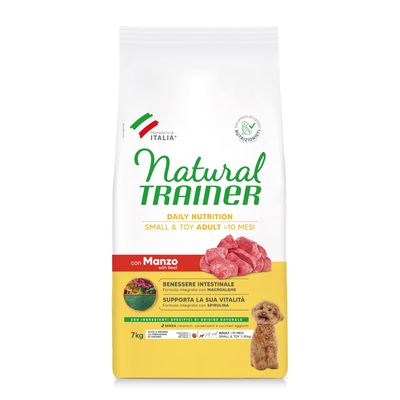Natural Trainer Adult Small & Toy z wołowiną