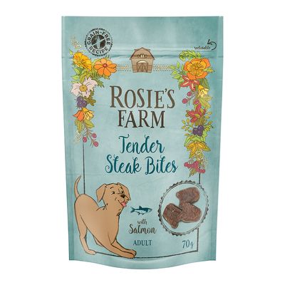 Rosie's Farm Snacks Adult "Tender Steak Bites", łosoś