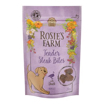 Rosie's Farm Snacks Adult "Tender Steak Bites", kaczka