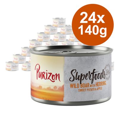Korzystny pakiet Purizon Superfoods, 24 x 140 g