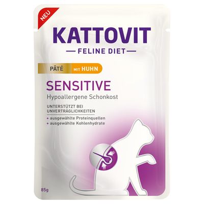 Kattovit Sensitive Paté, 10 x 85 g