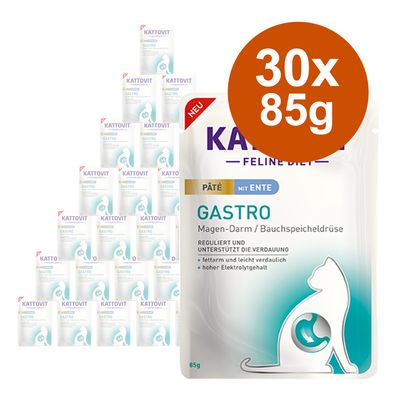 Korzystny pakiet Kattovit Gastro Paté, 30 x 85 g