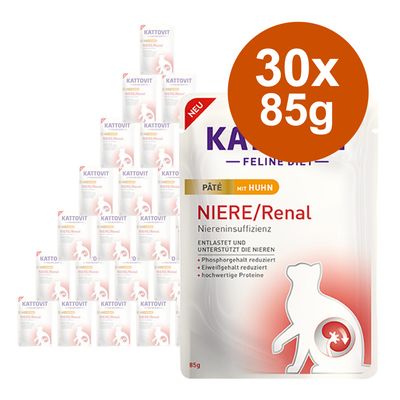 Korzystny pakiet Kattovit Renal Paté, 30 x 85 g