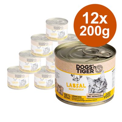 Korzystny pakiet Dogs'n Tiger Senior Cat, 12 x 200 g