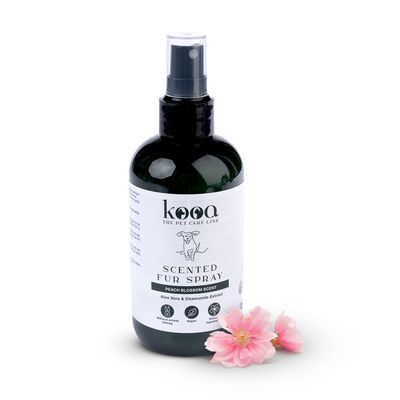 kooa spray do sierści o zapachu kwiatów brzoskwini