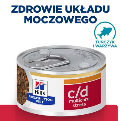 Hill's Prescription Diet c/d Multicare Stress Ragout, tuńczyk i warzywa