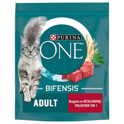 PURINA ONE Adult, wołowina ze zbożem pełnoziarnistym