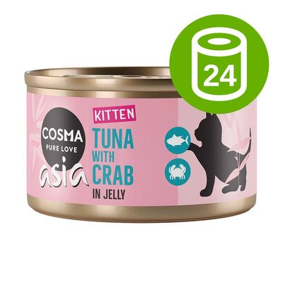 Megapakiet Cosma Asia Kitten w galarecie, 24 x 85 g