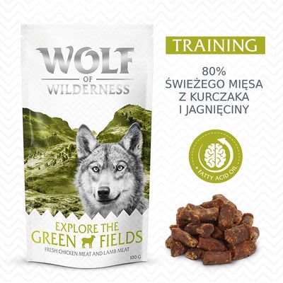 Wolf of Wilderness Training “Explore the Green Fields", kurczak i jagnięcina