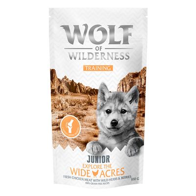 Wolf of Wilderness Training JUNIOR “Explore the Wide Acres”, kurczak