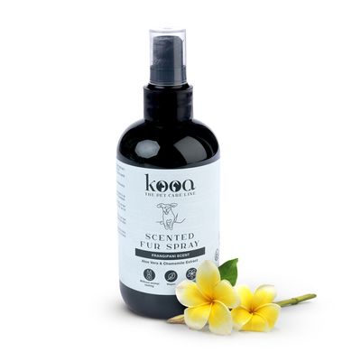 kooa spray do sierści o zapachu kwiatu frangipani