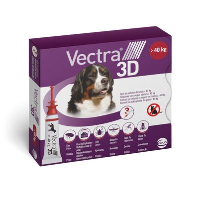 Vectra 3D dla psów, XL (> 40 kg), preparat na pchły, kleszcze, komary i moskity