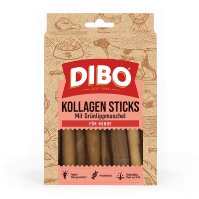 DIBO kolagenowe pałeczki do żucia, z małżem zielonym
