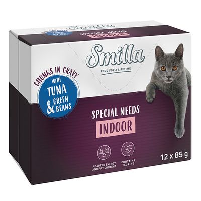 Smilla Indoor, kawałeczki w sosie z warzywami, 12 x 85 g