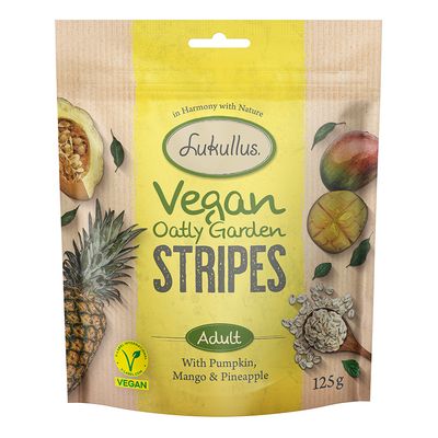 Lukullus Vegan Oatly Garden Stripes, z dynią, mango i ananasem