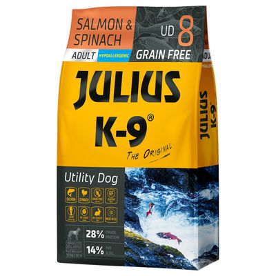 JULIUS K-9 Adult, łosoś i szpinak