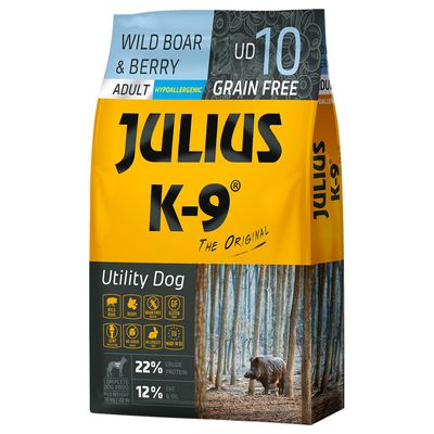 JULIUS K-9 Adult, dzik i jagoda