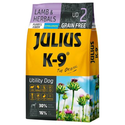JULIUS K-9 Puppy & Junior, jagnięcina i zioła
