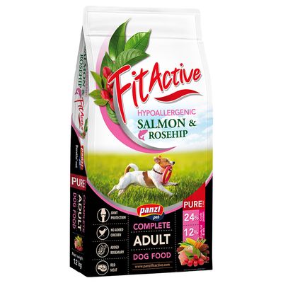 FitActive Pure Hypoallergenic, łosoś i owoce dzikiej róży
