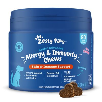 Zesty Paws Senior Allergy & Immunity, z łososiem