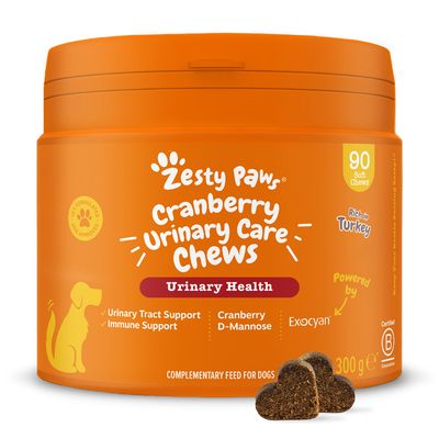Zesty Paws Urinary Care Chews, z żurawiną