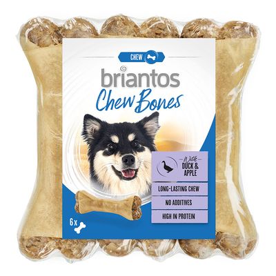 Briantos Chew Bones dla psa, kaczka i jabłko