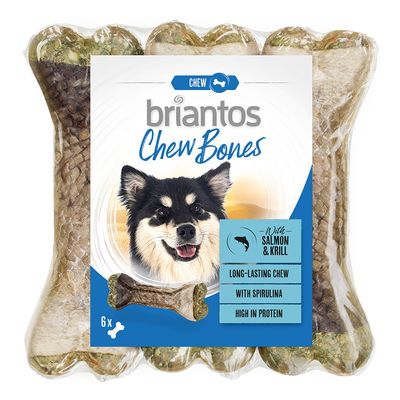 Briantos Chew Bones dla psa, łosoś i kryl
