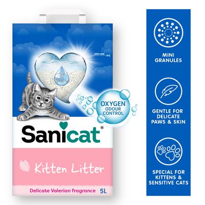 Sanicat Kitten, żwirek dla kociąt i młodych kotów