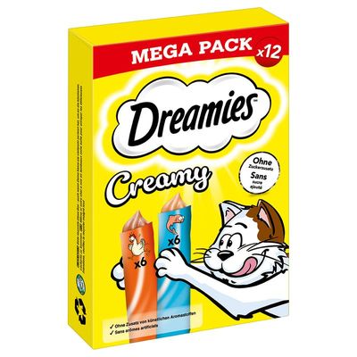 Dreamies Creamy Snacks, kurczak i łosoś
