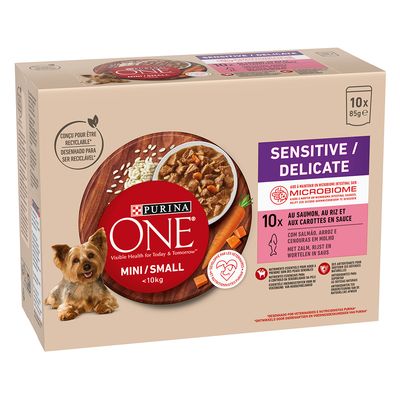 PURINA ONE Mini Sensitive-Delicate, z łososiem