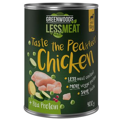 Greenwoods Less Meat z groszkiem, 6 x 400 g