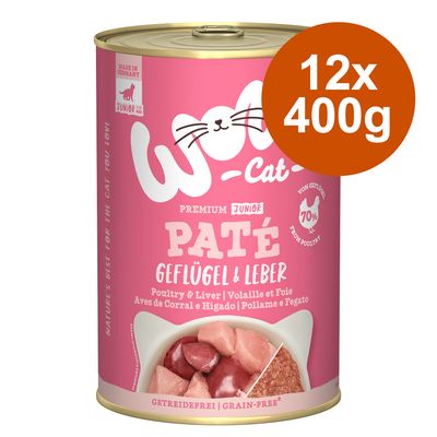 Korzystny pakiet WOW Cat Junior 12 x 400 g