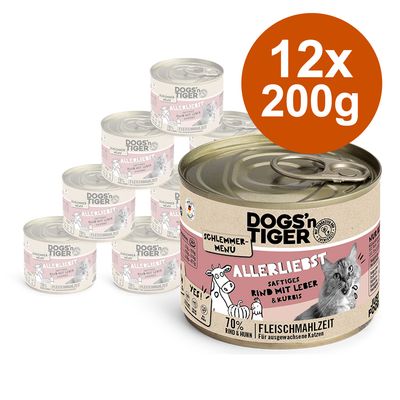 Korzystny pakiet Dogs'n Tiger smakowite menu 12 x 200 g