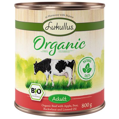 Korzystny pakiet Lukullus Organic Adult, 12 x 800 g