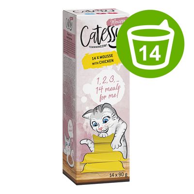 Catessy Mousse w miseczkach, 14 x 90 g