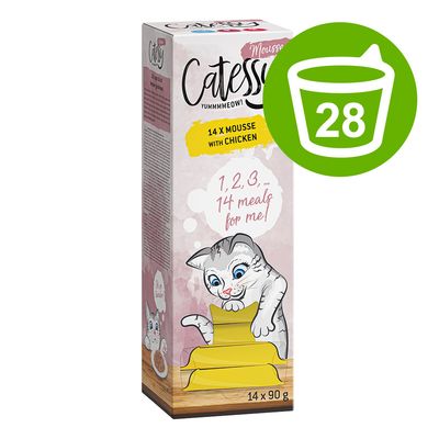 Korzystny pakiet Catessy Mousse w miseczkach, 28 x 90 g