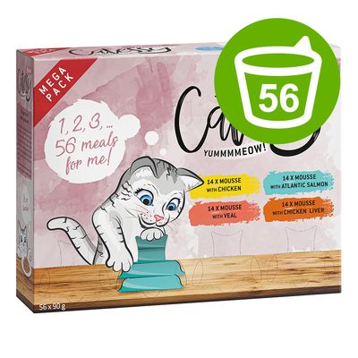 Megapakiet Catessy Mousse w miseczkach, 56 x 90 g