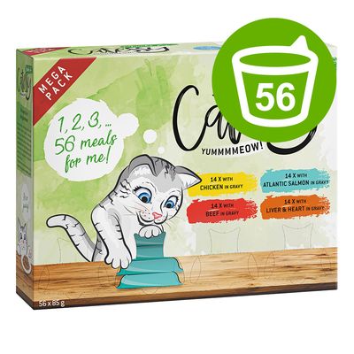 Megapakiet Catessy kawałeczki w sosie, tacki, 56 x 85 g