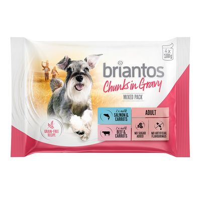Mieszany pakiet próbny Briantos w saszetkach, 4 x 100 g