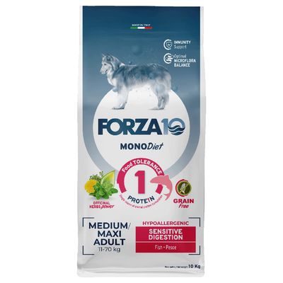 Forza 10 Diet Mono Medium & Large Sensitive Digestion, z rybą