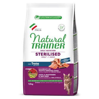 Natural Trainer Cat Sterilised, pstrąg