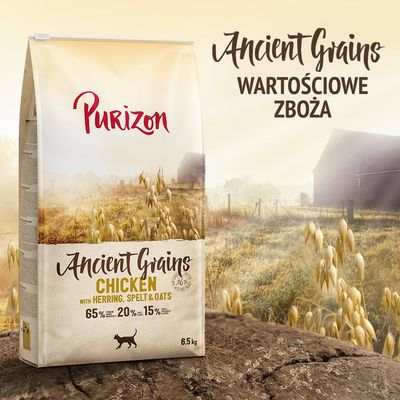 Purizon Adult, kurczak z rybą - prazboża